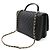 Bolsa de mão Chanel em couro de cordeiro matelassé com marca Coco Preto - vista 2