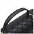 Bolsa de mão Chanel em couro de cordeiro matelassé com marca Coco Preto - vista 4