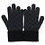 Guanti in lana e pelle con logo Louis Vuitton M77992 Nero - vista 4