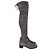 Botas sobre la rodilla Stuart Weitzman en ante gris