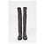 Botas sobre la rodilla Stuart Weitzman en ante gris - vista 11