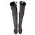 Botas sobre la rodilla Stuart Weitzman en ante gris - vista 5