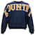 Autre Marque Kapital Denim-Trimmed Logo-Print Sweatshirt in Blue Cotton  ref.1851771