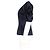 Blusa in satin blu navy con maniche a sbuffo e scollo a V di Jacquemus - vista 5