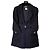 Chanel Tweed-Jacke mit Gripoix-Buttons Paris / Monaco Marineblau