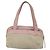 CHANEL Bolsa de mão em lona de couro rosa prata CC Auth bs19432 - vista 2