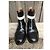 Botines Balenciaga de charol negro y blanco - vista 4