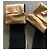 Lange zweifarbige Handschuhe oder Fäustlinge aus Leder + Wolle Gr. 7 Chanel Schwarz Beige - Ansicht 12