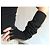 Lange zweifarbige Handschuhe oder Fäustlinge aus Leder + Wolle Gr. 7 Chanel Schwarz Beige - Ansicht 6