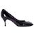 Céline Zapatos de tacón kitten de punta almendrada en cuero negro Celine
