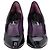 Céline Zapatos de tacón kitten de punta almendrada en cuero negro Celine - vista 10