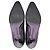 Céline Zapatos de tacón kitten de punta almendrada en cuero negro Celine - vista 6