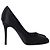 Timeless Pumps Chanel con logo sul retro in raso nero