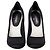 Timeless Pumps Chanel con logo sul retro in raso nero - vista 11