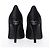 Timeless Pumps Chanel con logo sul retro in raso nero - vista 12
