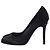 Timeless Pumps Chanel con logo sul retro in raso nero - vista 2