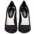 Timeless Pumps Chanel con logo sul retro in raso nero - vista 3