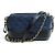 Chanel Gabrielle Ketten-Clutch Tasche navy schwarz Blau