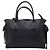 Borsa a tracolla in pelle nera Longchamp Penelope con nappina e coulisse Nero