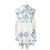 Juliet Dunn Abito shift decorato con specchi Bianco - vista 3