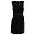 Diane Von Furstenberg Vestido negro con detalle en V
