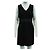 Diane Von Furstenberg Vestido negro con detalle en V - vista 2