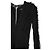 Vestido mini preto de viscose Balmain com babados de tule, decote em V e mangas longas - vista 2