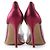 Pumps in pelle e PVC rosa metallico Gianvito Rossi - vista 3