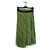 Falda midi plisada de poliéster impresa con cadenas verde/dorada de Balenciaga