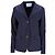 Blazer de un solo botón en algodón azul marino de Prada - vista 6