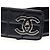 Chanel Vintage große Schokoladenriegel-Ledergürtel mit Drehverschluss und silberner Hardware Schwarz - Ansicht 9