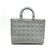 BORSA A MANO CHRISTIAN DIOR LADY LARGE ULTRAMAT GRIGIA CON TRACOLLA Grigio - vista 2