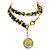 VINTAGE CHANEL GÜRTEL 1994 KETTENMEDAILLON LOGO & VERFLECHTETER LEDERGÜRTEL Golden - Ansicht 7