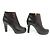 NUOVE STIVALI BICOLOR CHANEL G29228 39.5 BORDEAUX NERO - vista 3