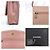 Borsa a spalla in pelle caviar rosa Chanel - vista 11