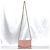 Borsa a spalla in pelle caviar rosa Chanel - vista 3