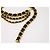 Chanel Vintage Chunky Triple Drapierte Halskette Gürtel Gold hardware - Ansicht 15