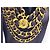 Chanel Vintage Chunky Triple Drapierte Halskette Gürtel Gold hardware - Ansicht 9