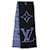 Louis Vuitton Monogram Two-Sided Stole Brown Black Blue Wool  ref.1854844