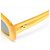 Gafas de sol Bottega Veneta Retro Cuadradas Amarillas Amarillo - vista 3