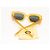 Gafas de sol Bottega Veneta Retro Cuadradas Amarillas Amarillo - vista 4