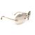 Occhiali da sole Chanel Aviator Oro Grigio Strass D'oro