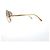 Occhiali da sole Chanel Aviator Oro Grigio Strass D'oro - vista 3