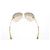 Occhiali da sole Chanel Aviator Oro Grigio Strass D'oro - vista 4