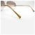 Occhiali da sole Chanel Aviator Oro Grigio Strass D'oro - vista 5