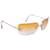 Chanel Gafas de sol Dorado Naranja Plástico
