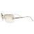 Chanel CC Logo Rhinestone Silver Sunglasses Silvery - view 5