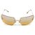 Chanel Occhiali da sole con strass dorati e lenti arancioni 4017-D D'oro Arancione - vista 3