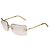Gafas de sol Chanel CC Logo con strass dorado 4092-B