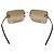 Occhiali da sole Chanel Swarovski CC Logo Marrone Oro D'oro Marrone chiaro - vista 3